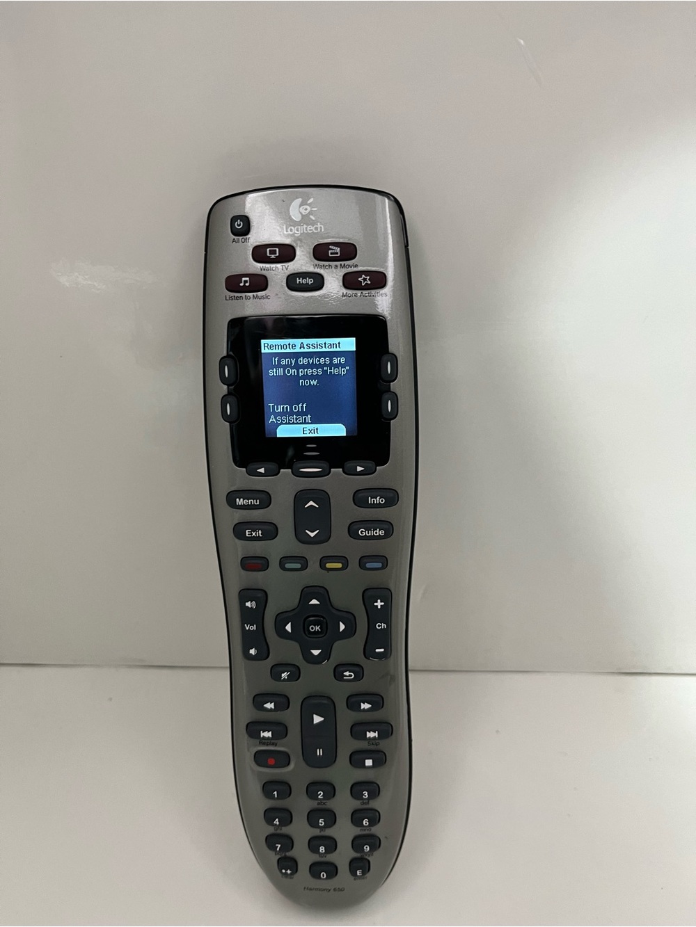 Logitech Harmony 650 Gray Infrared All in One Universal Remote Control - TESTED